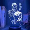 KJsdaADSA 3D Anime Black Butler Lampada Sebastian Michaelis LED Night Light Telecomando 16 colori Lampada da tavolo per bambini Decorazione della stanza dei regali