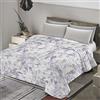 BANZAII TEXTILE INNOVATOR ONLINE Banzaii Trapuntino Matrimoniale 250x260 cm Primaverile Estivo, Copriletto Leggero Trapuntato Imbottito Made in Italy - Giada Viola