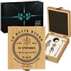 Maverton Set Cavatappi da Vino - Kit da Sommelier Degustazione Perfetta Personalizzato - Scatola in Legno di bambù + 4 Pezzi di Accessori Vino - Regalo Uomo - La Botte