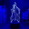 KJsdaADSA 3D Night Light Anime Illusion LED Decor Anime Bleach 3D Lamp Ichigo Kurosaki per la camera da letto Decor Night Light Cool regalo di compleanno 16 colori