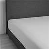 Daunen Step DaunenStep Lenzuolo con gli angoli elastici - Vivacolor | Grigio Perla | 140-160 x 200 cm - matrimoniale