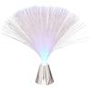 Generic Luce a fibra ottica, lampada a fibre ottiche che cambia colore, e romantica luce notturna a LED rotante in fibra ottica, luce sensoriale con base a cono argentato, lampada d'atmosfera per camera