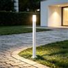 Mai & Mai Lampione da Giardino 3000K, Luminoso da Giardino IP65 Paletti Esterni Led 3.8x3.8x80.6cm in Alluminio per Giardini, Parchi, Aree Residenziali e Ingressi Deus Lumina, Sabbia bianco