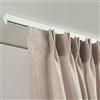 X-PROFILES Binario per Tende Arricciate - Installazione a Soffitto - Movimento tenda manuale (NO corda) - in Alluminio Dim. 22,5X20 mm - Completo per l'installazione (300 CM)