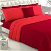 Viterbo Biancheria - Piumone Letto Singolo, Trapunta Singola Invernale Made in Italy, Imbottitura di 300 Gr/Mq, Coperta Copriletto (Singolo (4109), Bordeaux/Rosso)