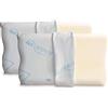 Baldiflex, Coppia Cuscini 100% Memory Foam per Cervicale, Rivestimento Maxicool, 40x70 Alto 11,5/9,5 cm, Ergonomico, Sfoderabile