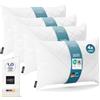 LILENO HOME - Set di 4 imbottiture per cuscini 40 x 60 cm - fodere interne lavabili a 95 °C adatte per persone allergiche - inserto in poliestere utilizzabile come cuscino da divano, cuscino da