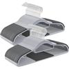 SONGMICS Grucce Appendiabiti in Plastica Antiscivolo Salvaspazio, 50 Pezzi