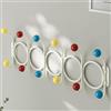 Leeonway Appendiabiti da Parete Metallo,Attaccapanni da Muro Moderno,Ganci Appendiabiti,Bianco/Nero/Verde,Decorazione della di Casa,con 12 Ganci,per Cameretta,Ingresso,Cucina,Bagno