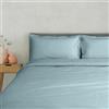 Lisola Set Copripiumino Una Piazza e Mezza, in Cotone Percalle 200TC, Made in Italy, Sacco Copripiumino 200x240 cm + 2 Federe 50x80cm, Tinta Unita, Lavabile in Lavatrice. Modello: Milano
