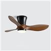 ENTHERONIC Ventilatore da soffitto con luci Ventilatore da soffitto a 3 pale con luce e telecomando Ventilatore da soffitto a filo da 32 pollici con luci Ventilatore da soffitto silenzioso