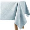 Filumi Tovaglia 110x110 cm argento, lavabile, per interni ed esterni, motivo geometrico Eris