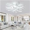 Dfiacn Smart Lampadario Soggiorno con Telecomando e APP, Creativo Plafoniera LED Dimmerabile con Funzione di Memoria Nessuno Sfarfallio Protezione Degli Occhi Lampada Cameretta Cucina Ufficio-80CM
