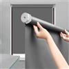 tow000ack Tenda a Rullo Oscuranti Termica,Senza Foratura,Avvolgibile per Interni,Tessuto Poliestere Grigio Scuro,con Rivestimento Stesso Colore,per Finestre,Larghezza x Altezza (85cm x 250cm)