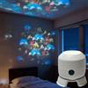 Yacriso Proiettore di luce LED rotante dinamico per bambini, motivi dinamici fiocchi di neve/Natale/oceano, lampada di proiezione dimmerabile Illuminazione ambientale, Calma e relax (Ocean)