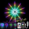 GUSHE LUCI LED COLORATE A FUOCHI D'ARTIFICIO - FIREWORK, Luci a LED con effetto fuochi d'artificio, Luci a striscia di fuochi d'artificio, RGB LED Striscia luminosa con telecomando per camera da letto