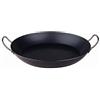 Baldassare Agnelli Pentole Agnelli Linea Ferro Tegame in Ferro per Paella con Due Maniglie Inox, Nero, 36 cm