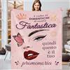 Gebiorty Idee Regalo Donna Originale Utile, Coperta Regalo Compleanno per Sorella Mamma Amica Figlia Collega, Regali Festa Della Donna, Flanella Coperta 130x150cm
