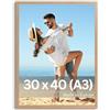 Victor cornice portafoto "Klee" beige 30x40 cm - legno - design semplice e moderno - decorazione per la casa