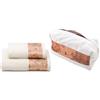 Caleffi Beauty Case e Coppia Asciugamani 1+1 Geo Classic Alviero Martini 1ª CLASSE Panna