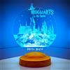 Sentidos - Lampada Notturna a LED Con Motivo 3D Harry Potter, Adatta Come Regalo per Ragazzi e Bambini, Compleanno, Battesimo, Lampada da Scrivania e Camera da Letto