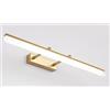 SXYSXYSXY LED bagno Luce a specchio 40CM Moderno Lampada a specchio Lampada da bagno luce speculare 9W Bianco freddo 6000K Regolabile Luce frontale a specchio Impermeabile Luce per il trucco,D'oro