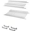 Rocard® Kit Scolapiatti da Incasso 86 cm - Realizzato in Acciaio Cromo Protetto, per Mobile Pensile da 90 cm, Griglia Portapiatti in Filo Tondo - Made in Italy