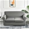 ELYSYSRL Copridivano 2/3/1 posti con Braccioli Copridivano Stretch con Cuscino Separati Copridivano Elastico Copridivano Decorazione del Soggiorno (Color : #33, Size : 2 posti)