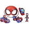 SPIDEY AND HIS AMAZING FRIENDS Hasbro Marvel Spidey e i Suoi Fantastici Amici, Set Super Spidey, Giocattoli per Roleplay, Auto Giocattolo, Maschera di Spider-Man, Action Figure [Esclusivo Amazon]