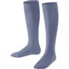 FALKE Family K Kh cotone sostenibile al ginocchio tinta unita 1 paio, Calzini lunghi Unisex - Bambini, Rosso Ruby 8830, 27-30