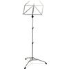 K&M 107 Leggio color nickel - Leggio per spartiti estensibile 67,5 - 147 cm - base e appoggio metallico pieghevole