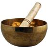 OSNICA Campana tibetana/ciotole da preghiera/Rin Gong/Suzu Gongs - battitore avvolto in pelle (450 grammi)