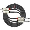 Kirlin cable ap-403pr-06/BK - 6 feet - Dual RCA to Dual 1/10,2 cm cavo patch