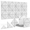 Kepuarm 12 Pannelli Acustici Autoadesivi, Assorbitori Acustici, Isolamento Acustico Da Parete per Porte, Soffitti, Pannelli Acustici per La Decorazione di Gioco, Uffici, Studi, Pannelli (Grigio)