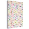 MuchoWow© Pannelli Decorativi Fonoassorbenti 60x80 cm Parete Quadri Isolamento Acustico Fonoassorbente Isolante Fonoisolanti Pannello Decorativo Insonorizzanti Musica - Modelli - Arcobaleno