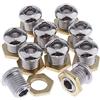 U/ D 10PCS 1/2 '' Drum Air Vent Set con dado di tenuta per Bass Tom Rullante