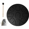 Generic Tambour de Pluie per Giardino Esterno, 10,2 cm, 9 Note, Tamburo di Lingua in Acciaio Chakra, Campanella Impermeabile per Meditazione, Tamburo di Pluie per Strumento da Giardino, Strumenti Musicali per