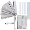 Cerlingwee Controlla l'altezza delle corde Chitarra Radius Gauge Levigatrice per chitarra in acciaio inossidabile per basso elettrico