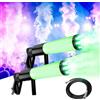 mytueetp Macchina del fumo per feste, pistola fumogena CO2 con luci LED RGB per DJ, bar, feste, spettacoli musicali, Halloween, Natale
