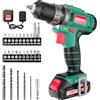 HYCHIKA BETTER TOOLS FOR BETTER LIFE HYCHIKA Trapano Avvitatore Batteria 12V, Avvitatore a Batteria 30 Nm, 21+1 Impostazioni Di Coppia, 2 Velocità Regolabili, 26 Accessori, Luce LED, Adatto per il fai da te in casa e in giardino