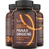 Honest Herbs Panax Ginseng Rosso Coreano - Integratore Alimentare ad Alta Concentrazione 12.500 mg - Estratto di Radice di Ginseng con 30% di Ginsenosidi - 60 Capsule - Vegano