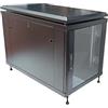 LINK ARMADIO RACK 19 12 UNITA' (A)700X (L)600 X PROFONDITA' 800 MM. COLORE NERO PORTA VETRO