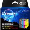 Uniwork Compatibili per 604XL Cartucce per Cartucce Epson 604 XL Multipack per Epson XP-2200 Expression Home XP-4200 XP-3200 WorkForce WF-2930 DWF WF-2910 DWF WF-2935 DWF (5-Pack)