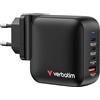 Verbatim Mini Gan Charger 100w Universale Nero Ac Ricarica Rapida Interno (verbatim Mini Gan Charger 100w 4 Port)