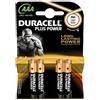 Duracell Pila Alcalina Plus Power LR3 AAA PACK-4