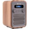 Denver Radio digitale DAB+ e FM. Denver DAB-48GREY. Sveglia. Connessione Bluetooth. Volume: 2,5 W. Telecomando incluso. Grigio.