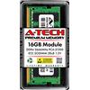 A-Tech Memoria RAM da 16 GB di ricambio per Synology D4ECSO-2666-16G & D4ES01-16G | DDR4 2666 MHz PC4-21300 SODIMM ECC memoria non bufferizzata compatibile per server NAS e NVR
