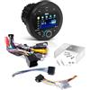 Generico KIT SET PER BOSS AUDIO SYSTEMS MGV500B, 1 stereo marino ricevitore AM/FM, gauge digital media receiver, bluetooth integrato, waterproof, 1 pezzo + accessori