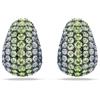 Swarovski Sublima - Orecchini pendenti placcati rutenio, taglio rotondo, multicolore, 2.5 cm x 1.7 cm, Cristallo, Cristalli