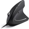 Anker® Verticale Ergonomic USB Optical Mouse, mano destra, 5 tasti, 1000/1600 DPI